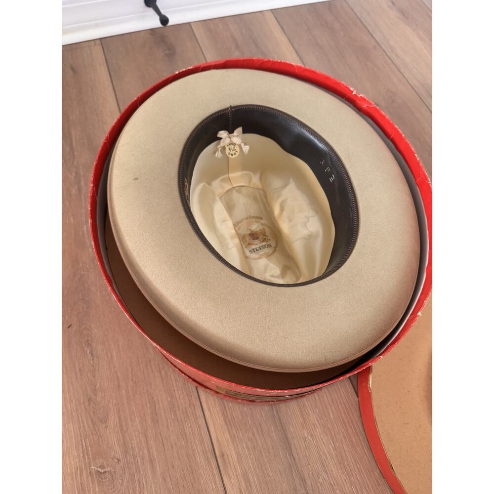 Vintage Stetson Open Road Silverbelly 3X Beaver Felt Hat 7 1/8 Long Oval w/ Box - Picture 5 of 16